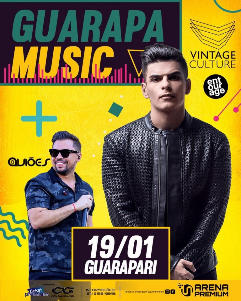 Aviões no Guarapa Music em Guarapari em Janeiro
