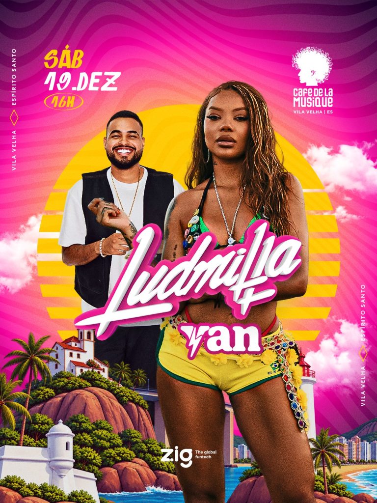 Ludmilla e Yan no Café de La Musique, em Vila Velha