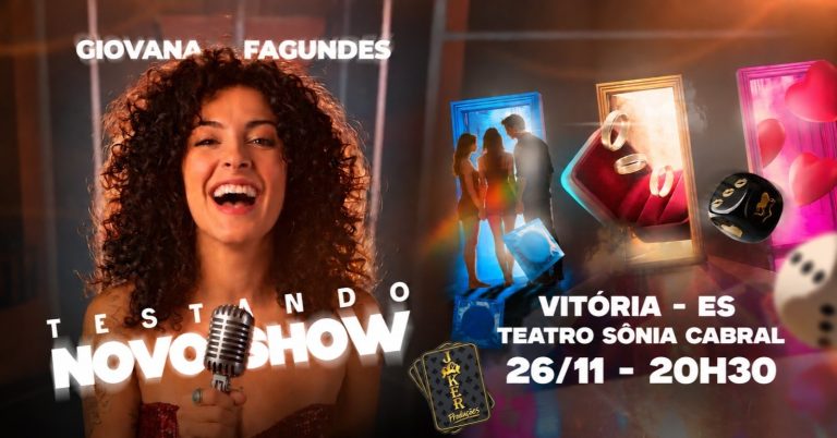 Giovana Fagundes com Testando Novo Show em Vitória