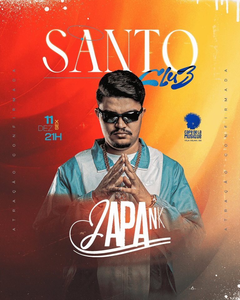 Santo Club com Japa NK no Café de La Musique, em Vila Velha