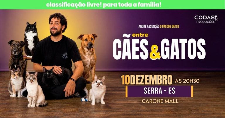 André Assunção, o Pai dos Gatos, com Entre Cães e Gatos na Serra