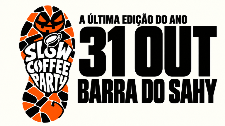 Slow Coffee Party Halloween Edition na Barra do Sahy, em Aracruz