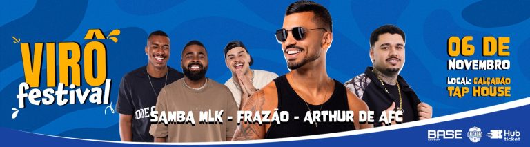 Virô Festival com Frazão, Samba MLK e Arthur de AFC, em Guaçuí
