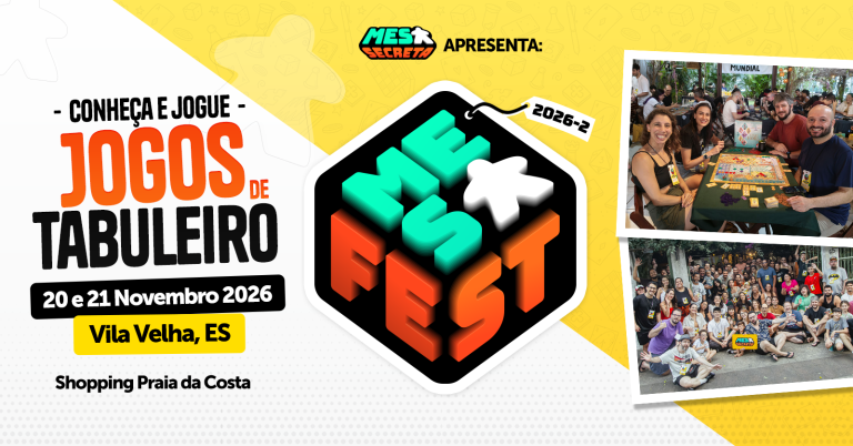Mesa Fest 2026, jogos de tabuleiro no Shopping Praia da Costa
