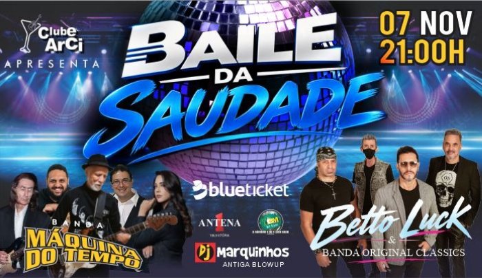 Baile da Saudade Anos 80 e 90 no Clube ARCI, em Vila Velha
