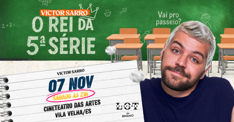 Victor Sarro com O Rei da 5ª Série em Vila Velha