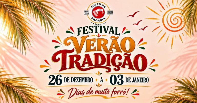 Festival Verão Tradição no Forró da Padaria, em Itaúnas