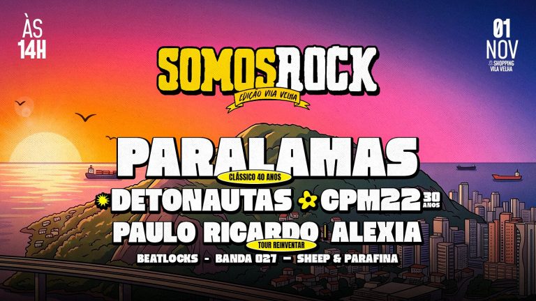 Somos Rock Vila Velha sem Hoobastank: o que muda e reembolso