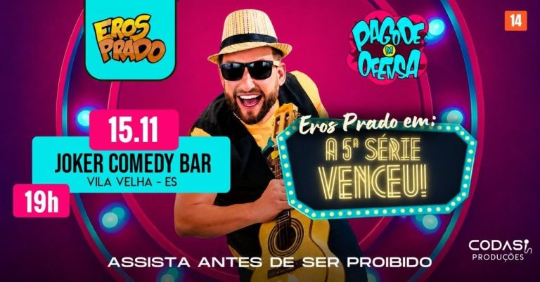 Eros Prado com A 5ª Série Venceu! em Vila Velha
