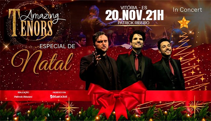 Amazing Tenors Especial de Natal em Vitória